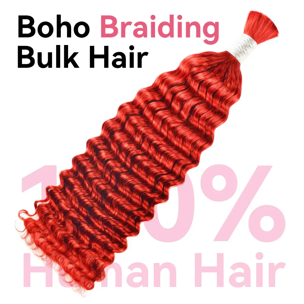 Red Boho Deep Wave