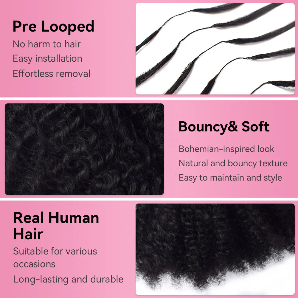 Kinky Curly Crochet Hair Extensions