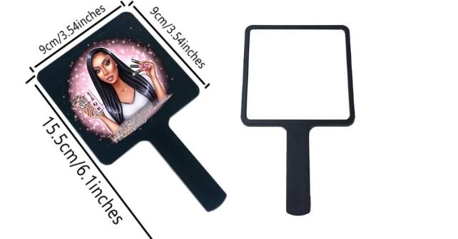WOF Kollection Small Hand Held Makeup Mirror