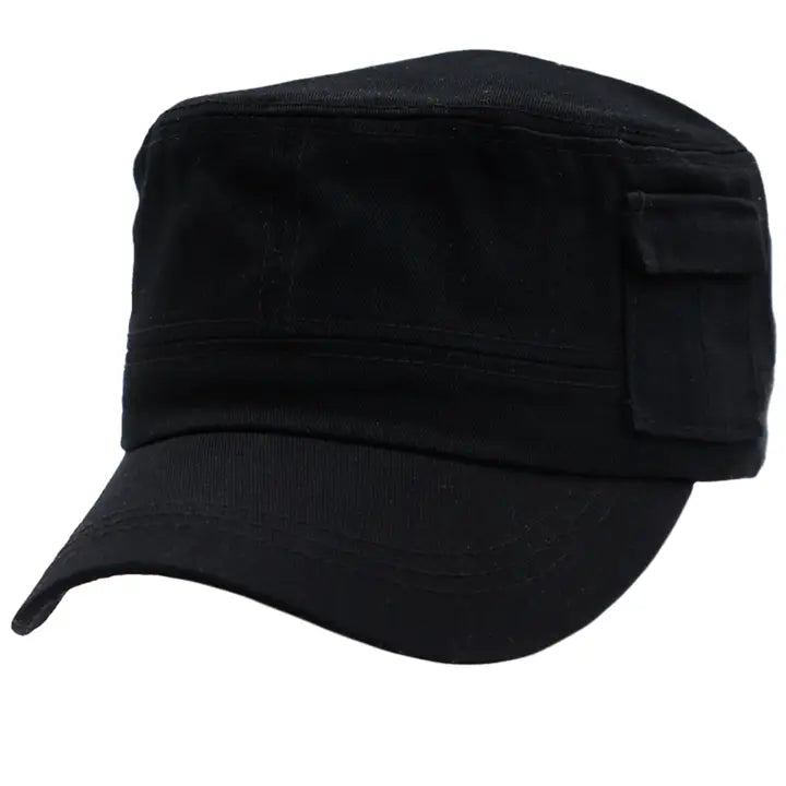 Army Military Style Fitted Pocket Cap