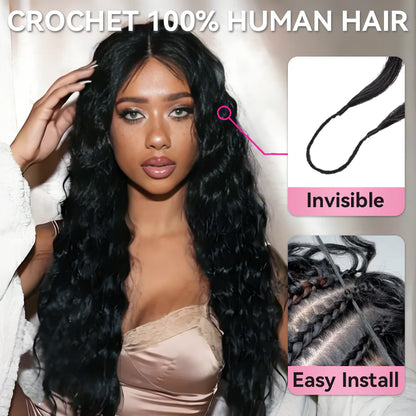 Loose Deep Wave Crochet Human Hair