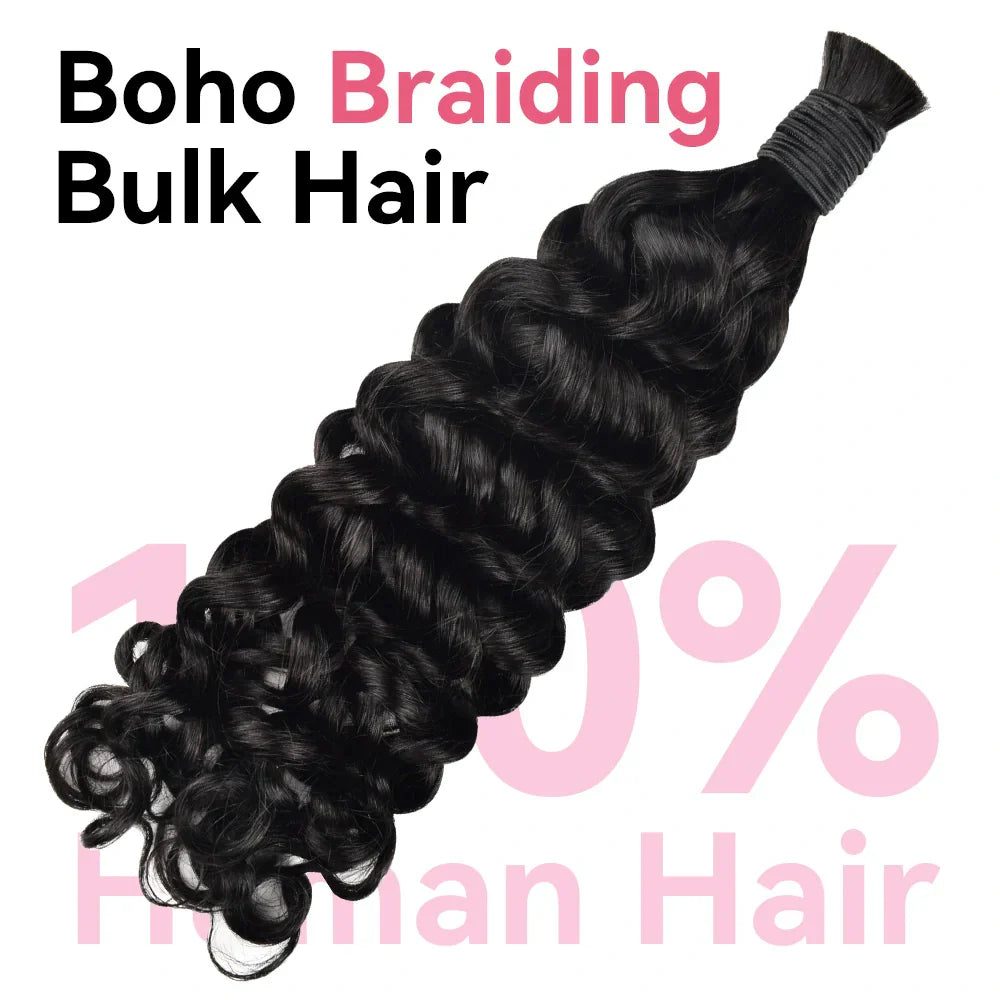 #1 Jet Black Italian Curly Boho