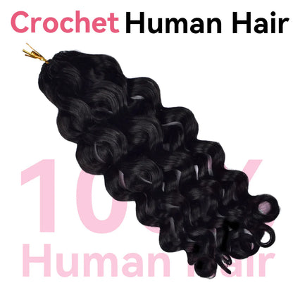 Italian Curly Crochet Human Hair