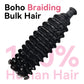 #1 Jet Black Deep Wave Boho Hair