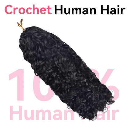 Burmese Curly Crochet Human Hair