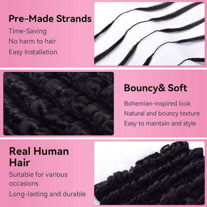 Loose Deep Wave Crochet Human Hair