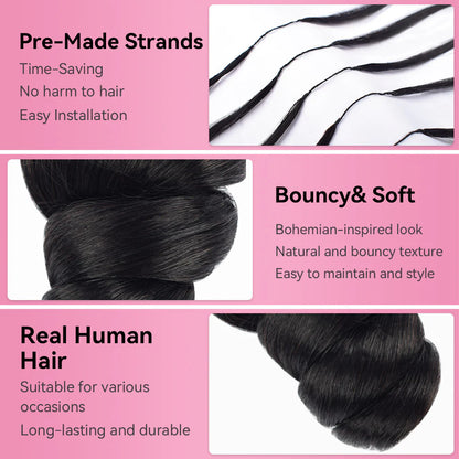 Loose Wave Crochet Human Hair
