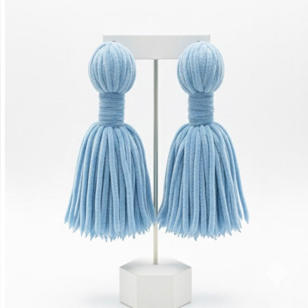 Velvet Tassel Earrings