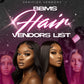BBMS HAIR VENDORS LIST
