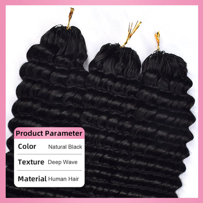 Deep Wave Crochet Human Hair Extensions