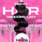 BBMS HAIR VENDORS LIST