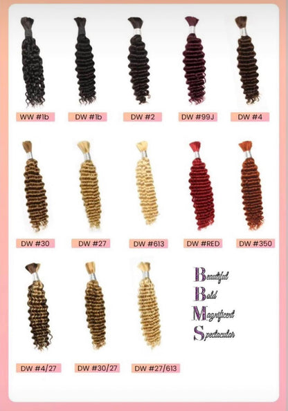 #1B Deep Wave Boho Hair