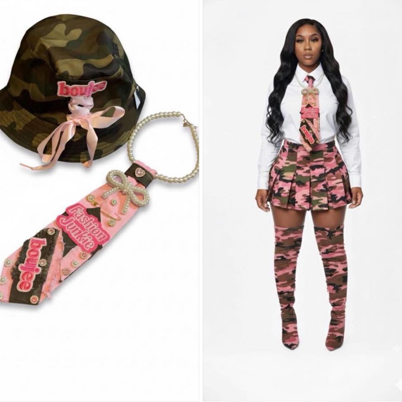 Handcrafted Custom Neck Tie & Hat Set