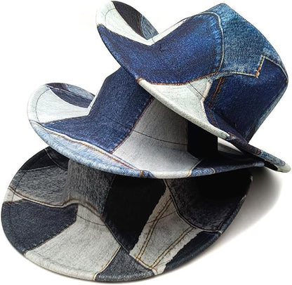 Western Cowboy Hat for Women Man Felt Wide Brim Cowboy Cowgirl Hat for Party Costume Dress Up Cosplay Cowboy Hat