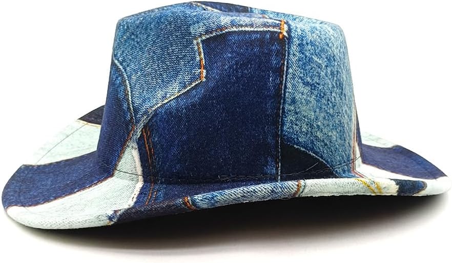 Western Cowboy Hat for Women Man Felt Wide Brim Cowboy Cowgirl Hat for Party Costume Dress Up Cosplay Cowboy Hat