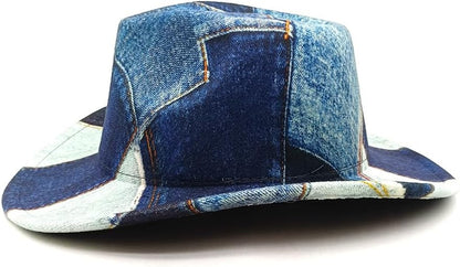 Western Cowboy Hat for Women Man Felt Wide Brim Cowboy Cowgirl Hat for Party Costume Dress Up Cosplay Cowboy Hat