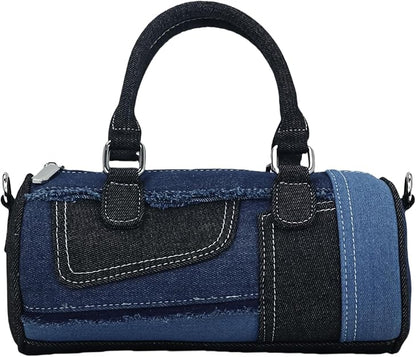 Patchwork Denim Purse