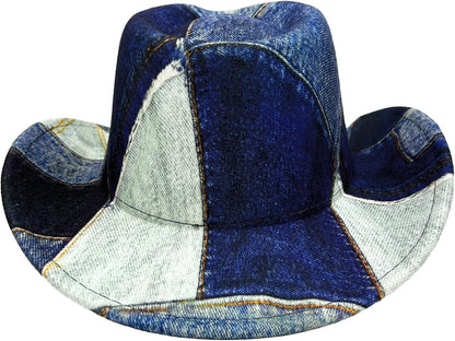 Western Cowboy Hat for Women Man Felt Wide Brim Cowboy Cowgirl Hat for Party Costume Dress Up Cosplay Cowboy Hat