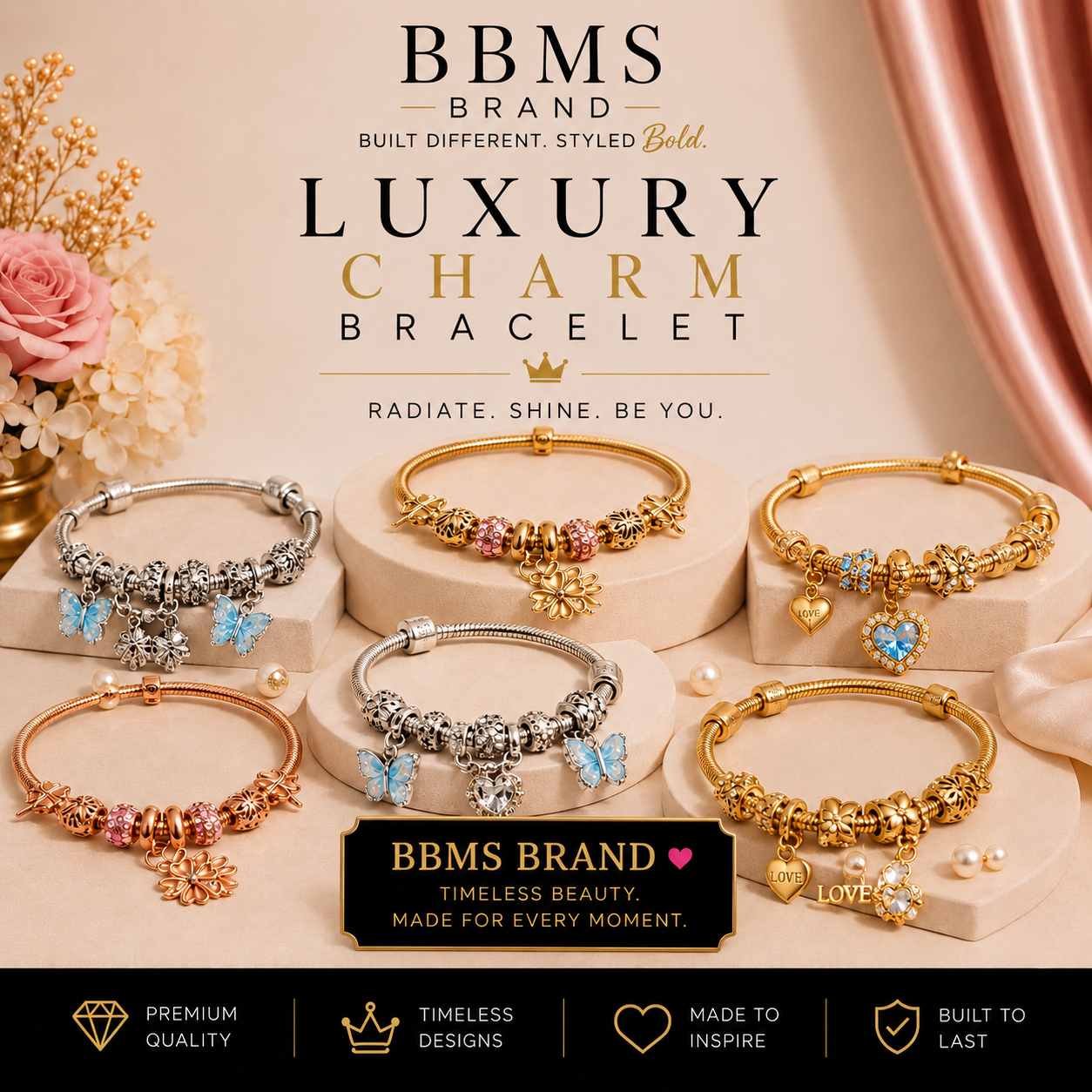 BBMS Luxury Charm Bracelet