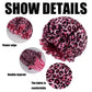1PC Hair Bonnet Printed Leopard Double Layer Satin Splicing Hair Bonnet