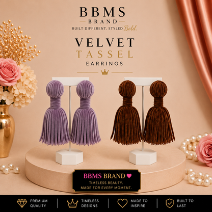 Velvet Tassel Earrings