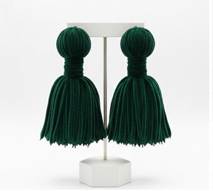 Velvet Tassel Earrings