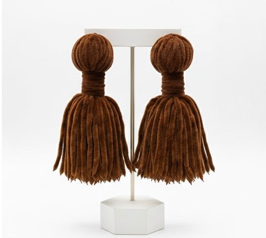 Velvet Tassel Earrings