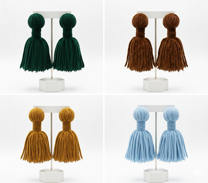 Velvet Tassel Earrings