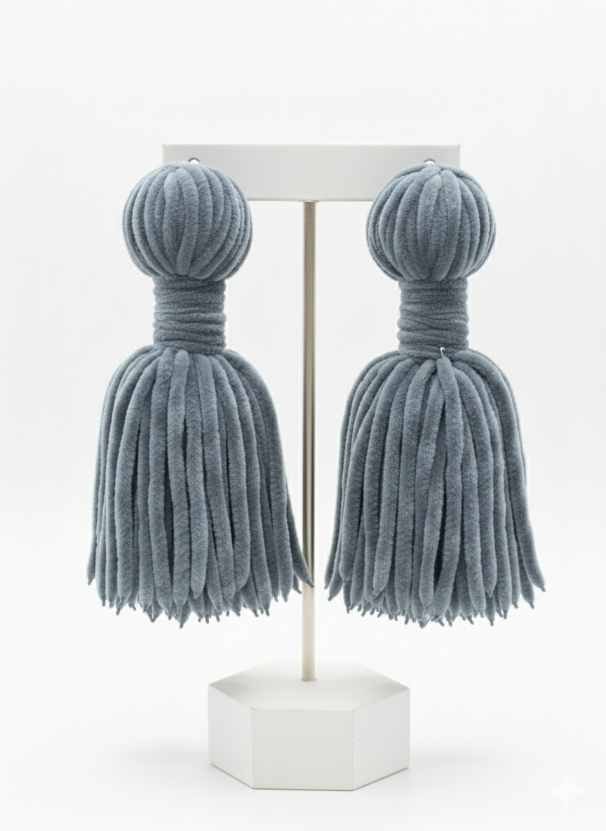 Velvet Tassel Earrings