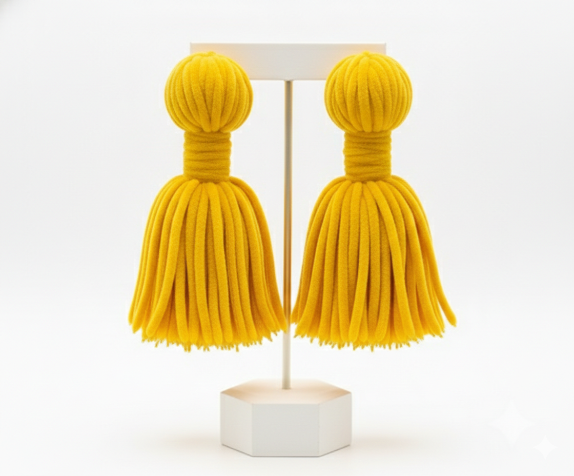 Velvet Tassel Earrings