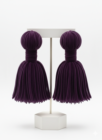Velvet Tassel Earrings