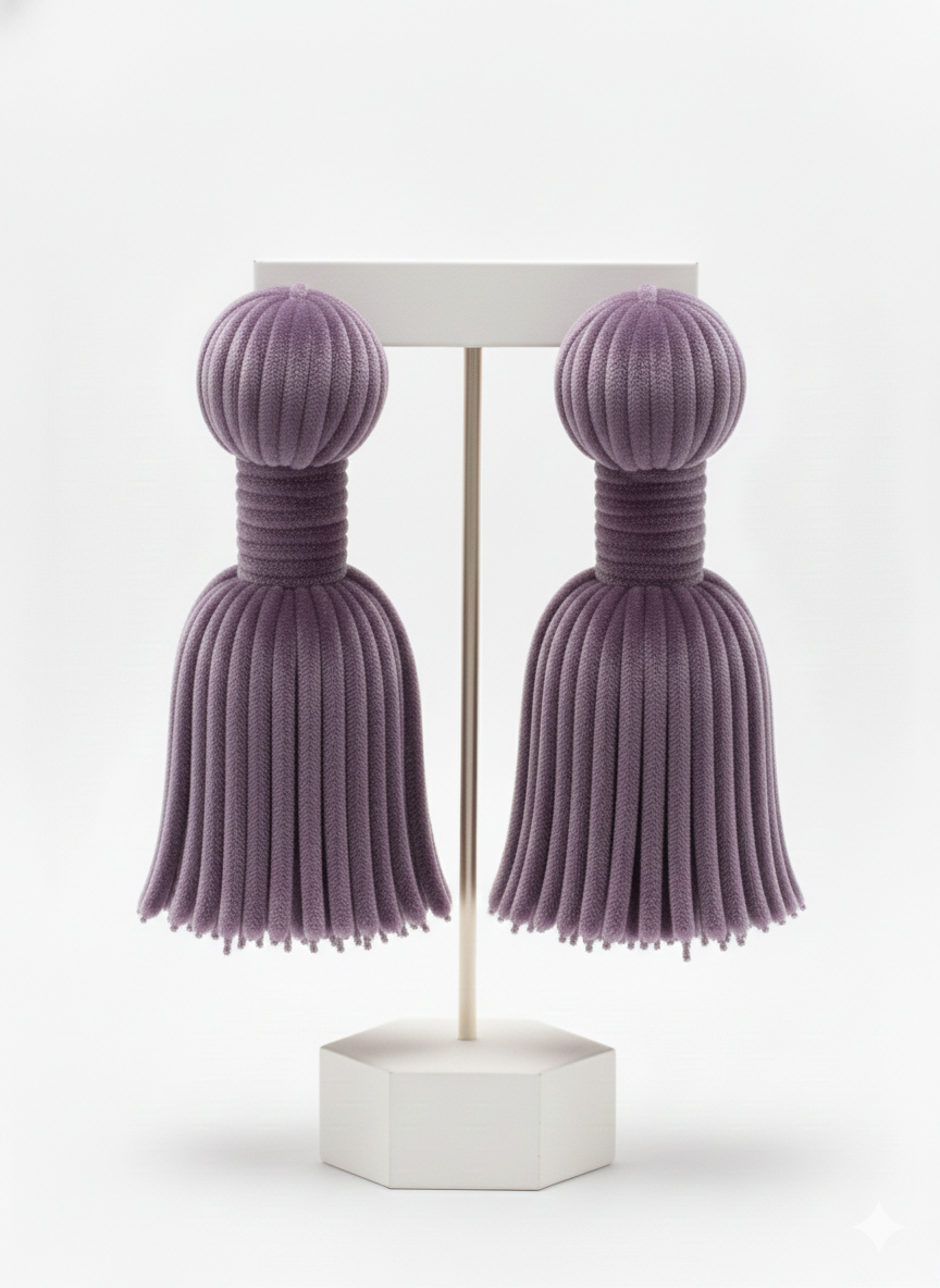 Velvet Tassel Earrings