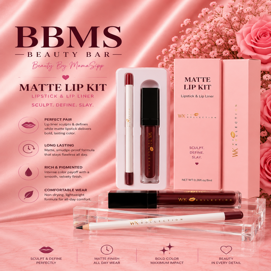 WOF Lipstick And Lip Liner Combo Set Gift Box With Pencil Sharpener