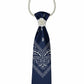 Bandana Print Necklace Tie with Pearl Co