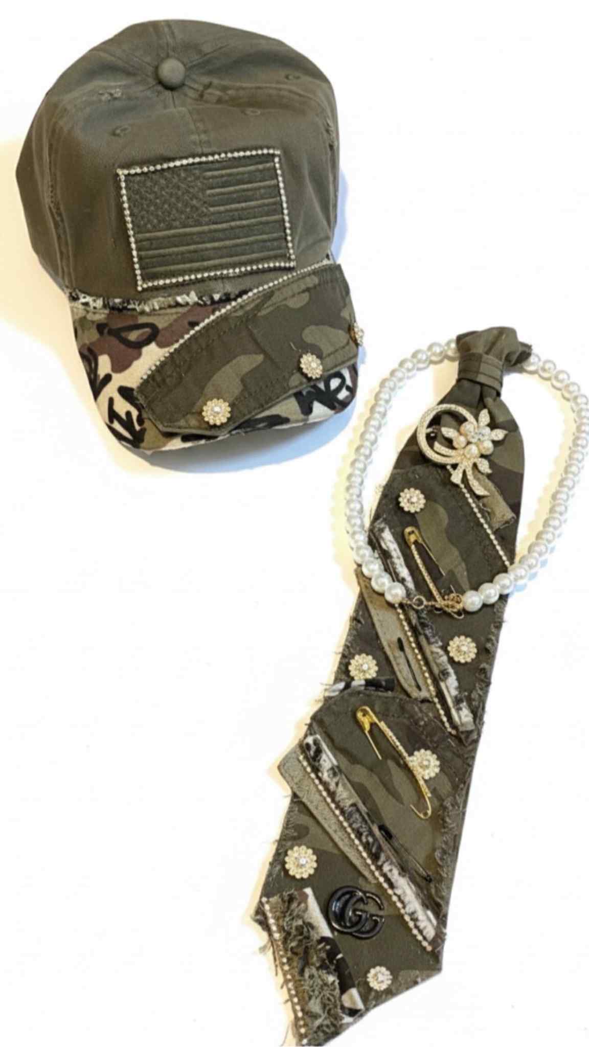 Handcrafted Custom Neck Tie & Hat Set