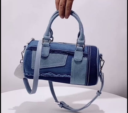 Patchwork Denim Purse